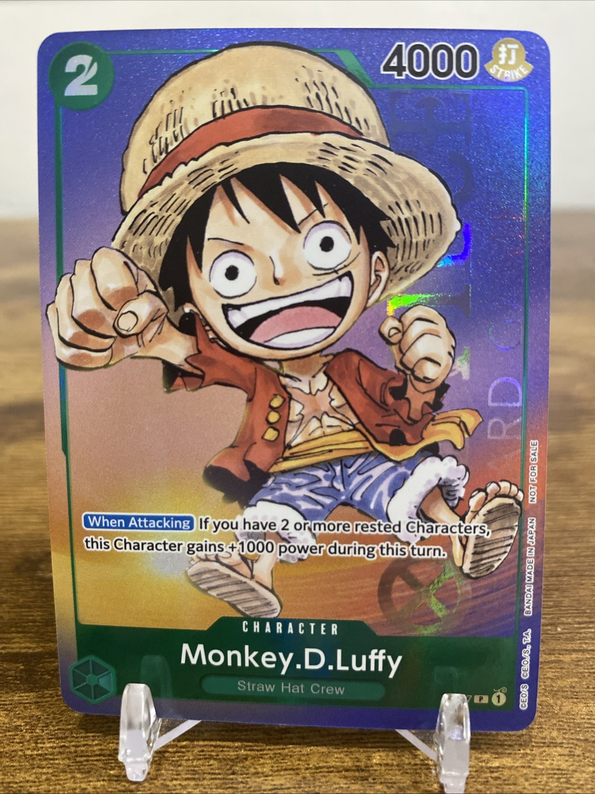 Monkey.D.Luffy (Anime Expo 2023) P-037 One Piece Promotion Cards Foil