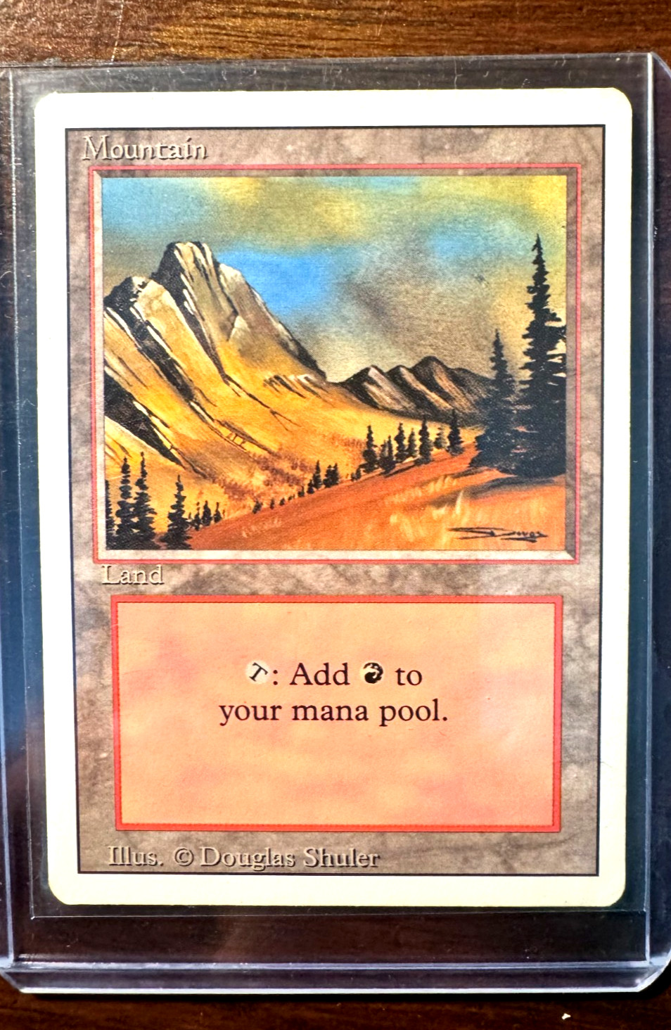 Magic the Gathering – Mountain Douglas Shuler 1993