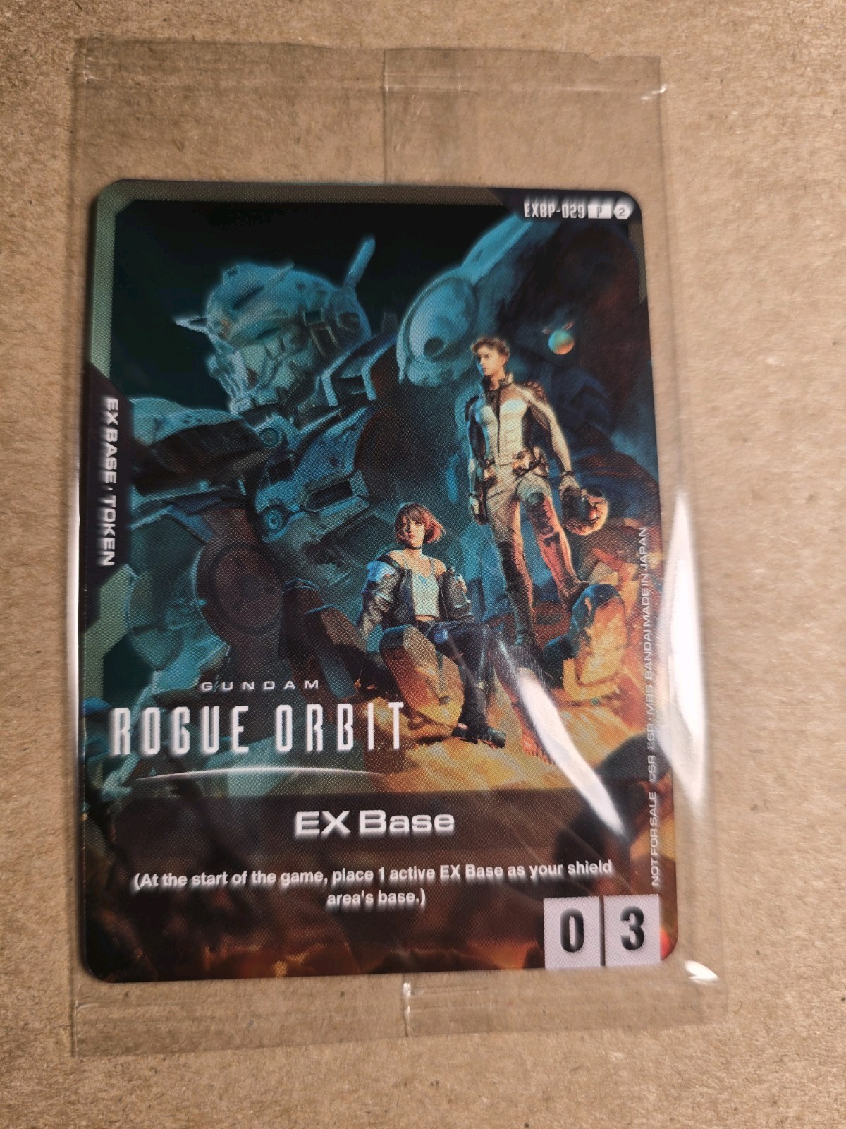 SDCC 2026 Gundam Rogue Orbit EX Base EXBP-029 Promo Exclusive Sealed In Hand 🔥