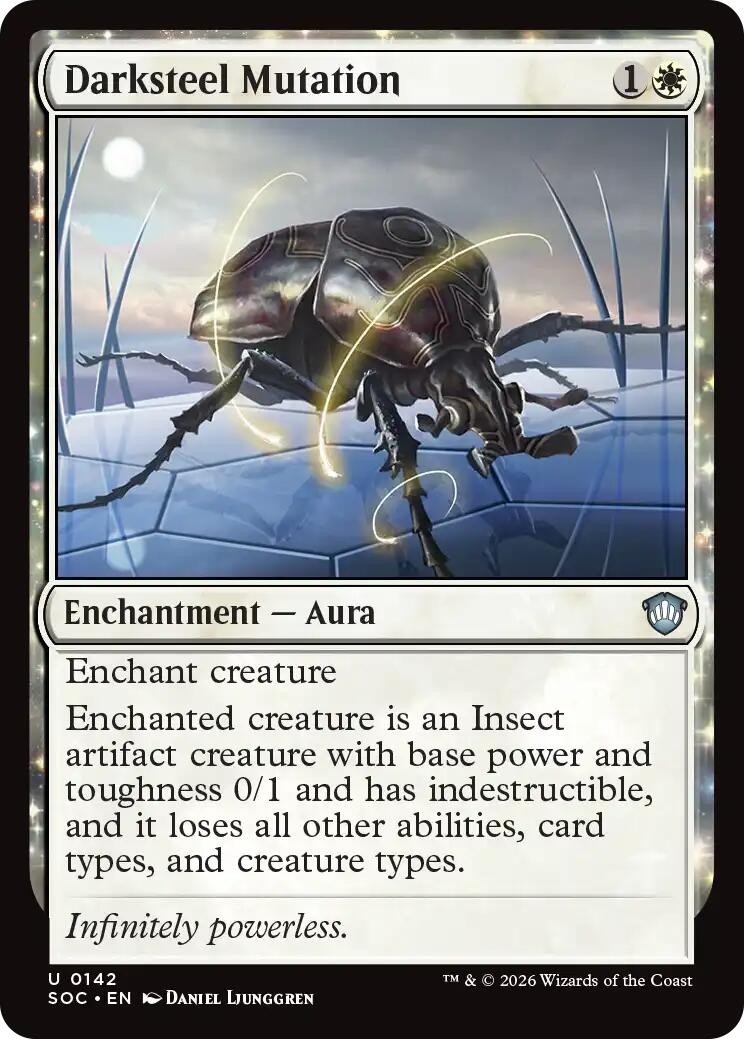 Darksteel Mutation (142) Commander: Secrets of Strixhaven MTG SOC