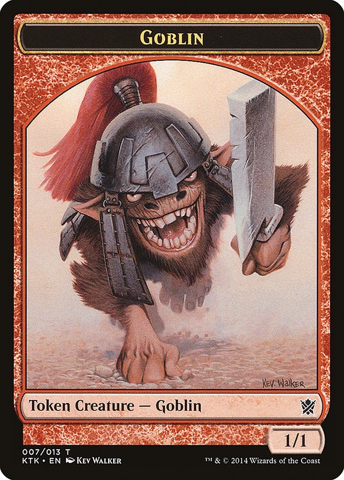 GOBLIN 1/1 TOKEN MTG – KTK KHANS OF TARKIR 007/013 LP – CHEAP