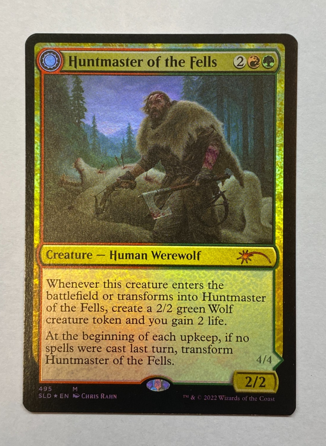 MTG – Secret Lair – Chris Rahn – Huntmaster of the Fells (#495) – FOIL – NM
