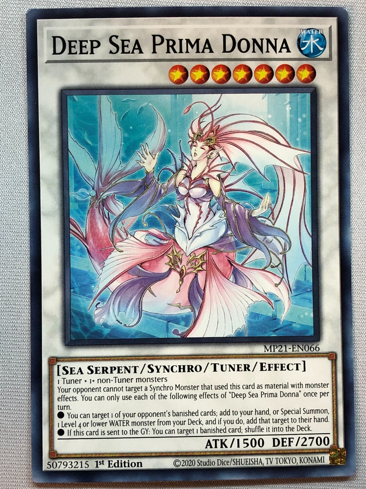 Yugioh 2021 Tin of Ancient Battles Deep Sea Prima Donna NM/M