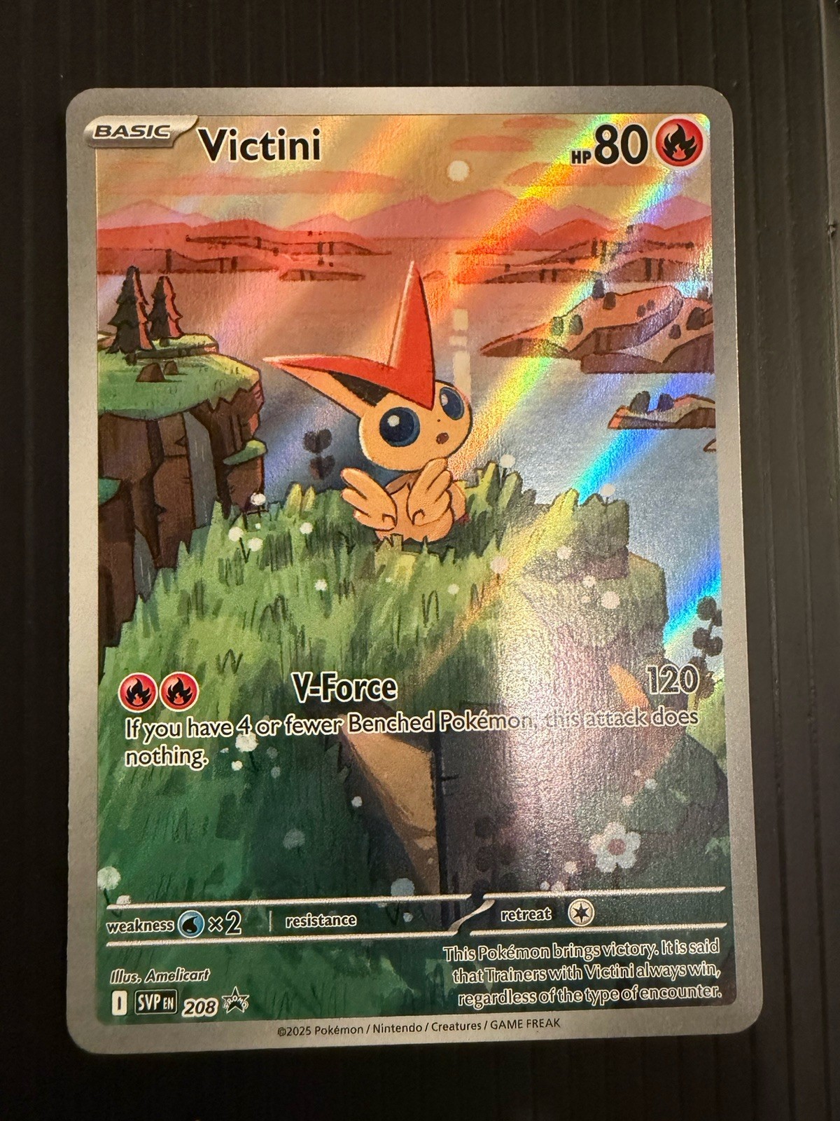 Pokémon Victini 208 SV Promo Card Illustration Collection, TCG English NM