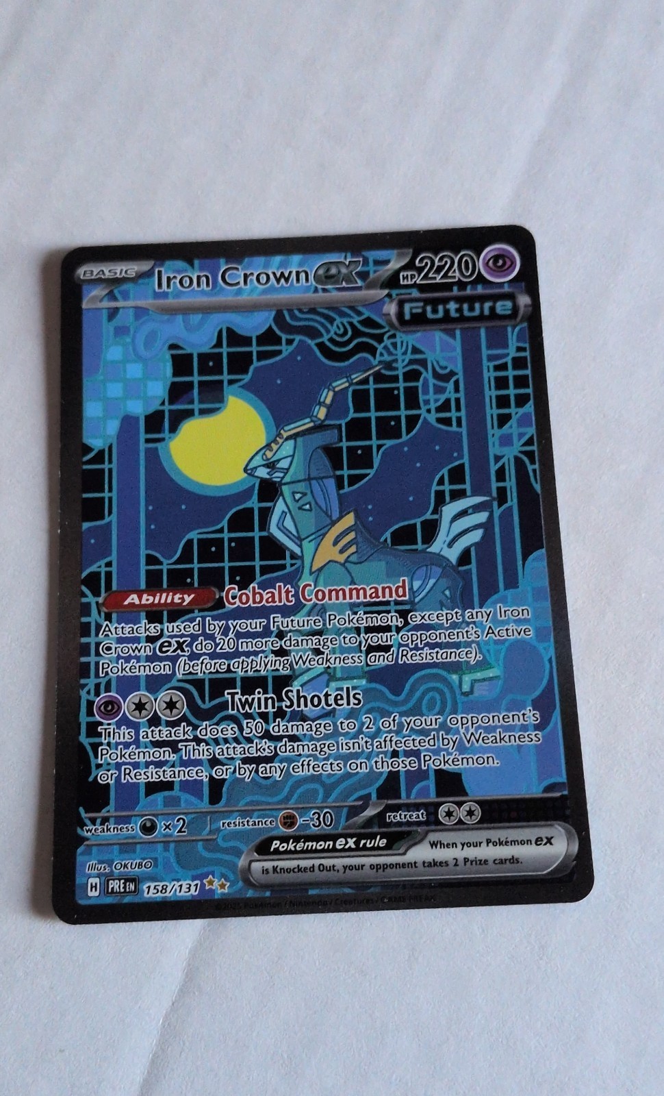 Iron Crown ex 158/131 Sv: Prismatic Evolutions Holo