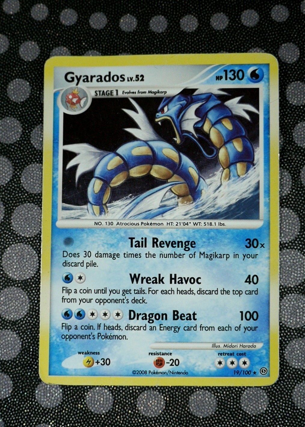 Gyarados – 19/100 (DP Stormfront) Pokemon Deck Exclusives PR #019/100 Holo