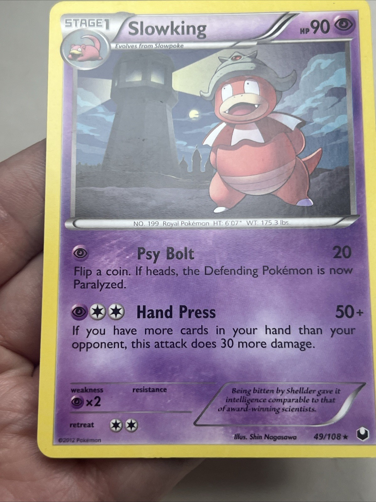 MP Slowking 49/108 Regular Dark Explorers AUTHENTIC Pokemon Card