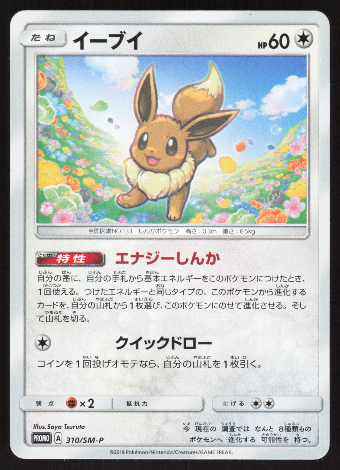 Pokémon Japanese Eevee World Hobby Fair Winter 2019 PROMO 310/SM-P NEAR MINT-4