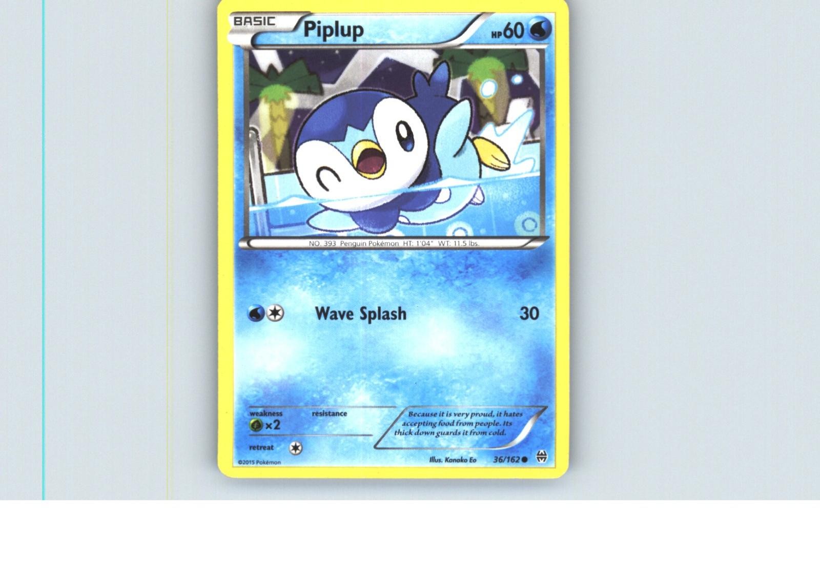 Piplup 36/162 Common BREAKthrough Pokemon Lightly Played