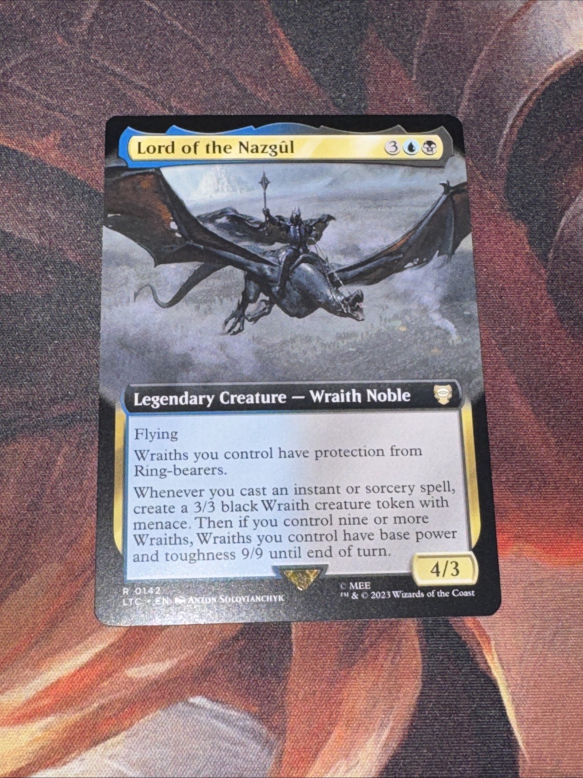 Lord Of The Nazgul X1 Mtg Lord Of The Rings Commander Nm Extended Art
