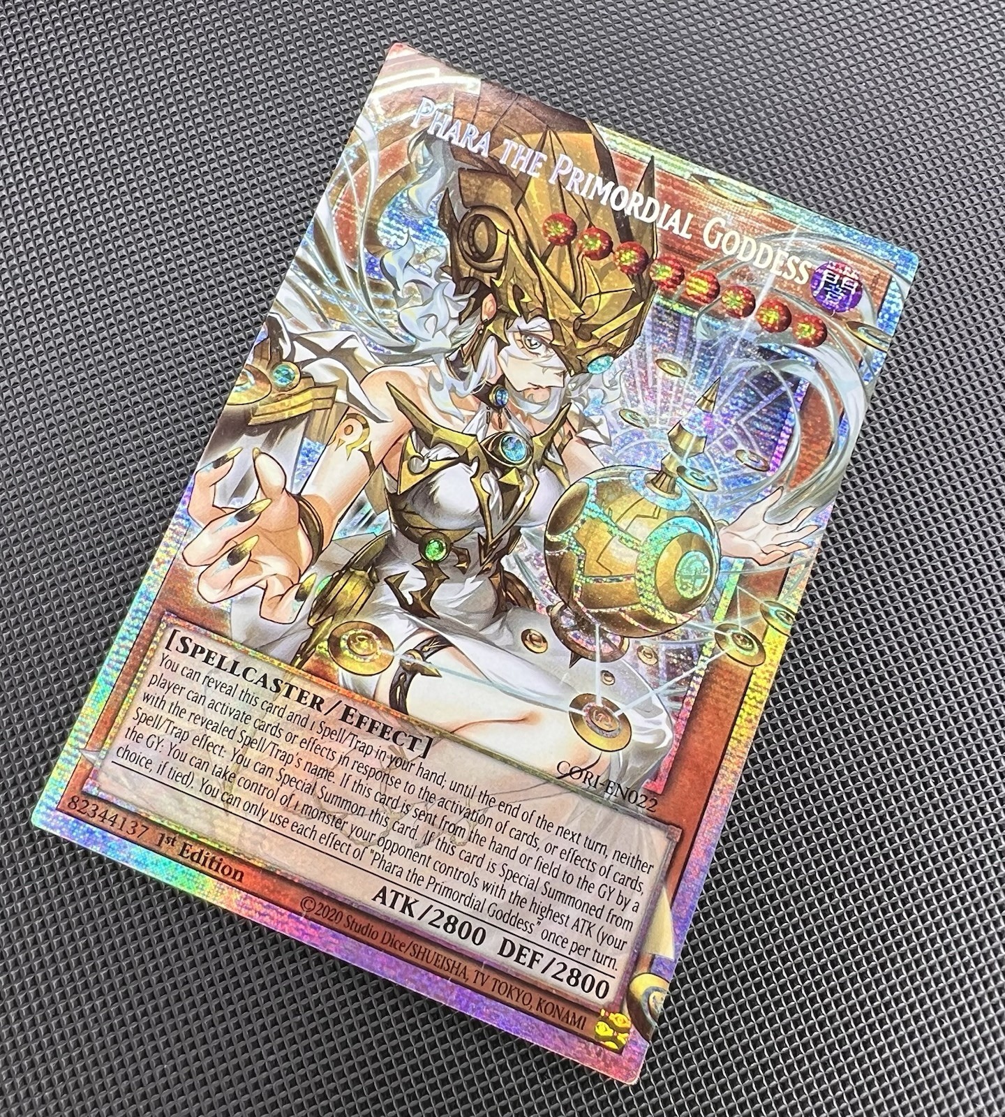 Phara the Primordial Goddess CORI-EN022 Starlight Rare Ext. Art Chaos Origins NM