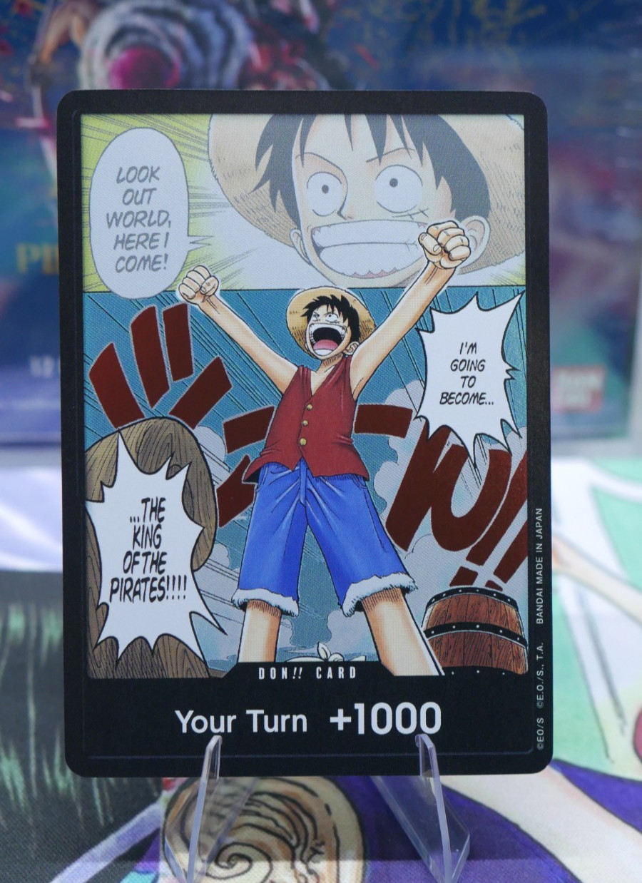 DON!! Card (Manga) (Alternate Art) Romance Dawn OP01 Luffy DON!! NM One Piece
