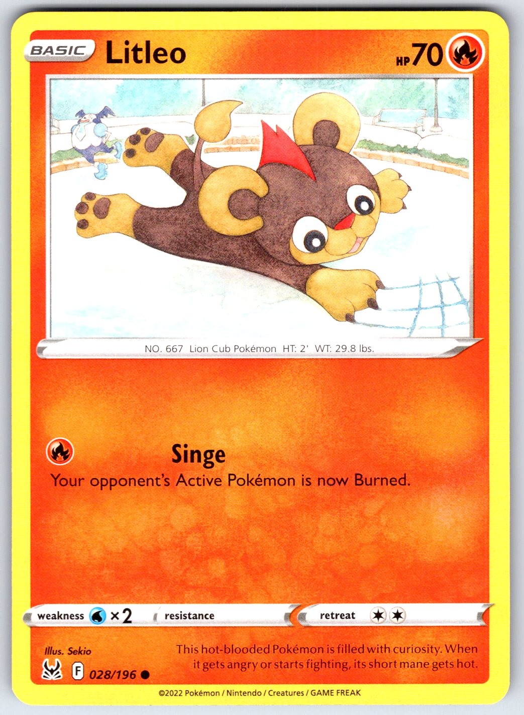 LITLEO – Pokemon – Sekio 028/196 Lost Origin – NM/M