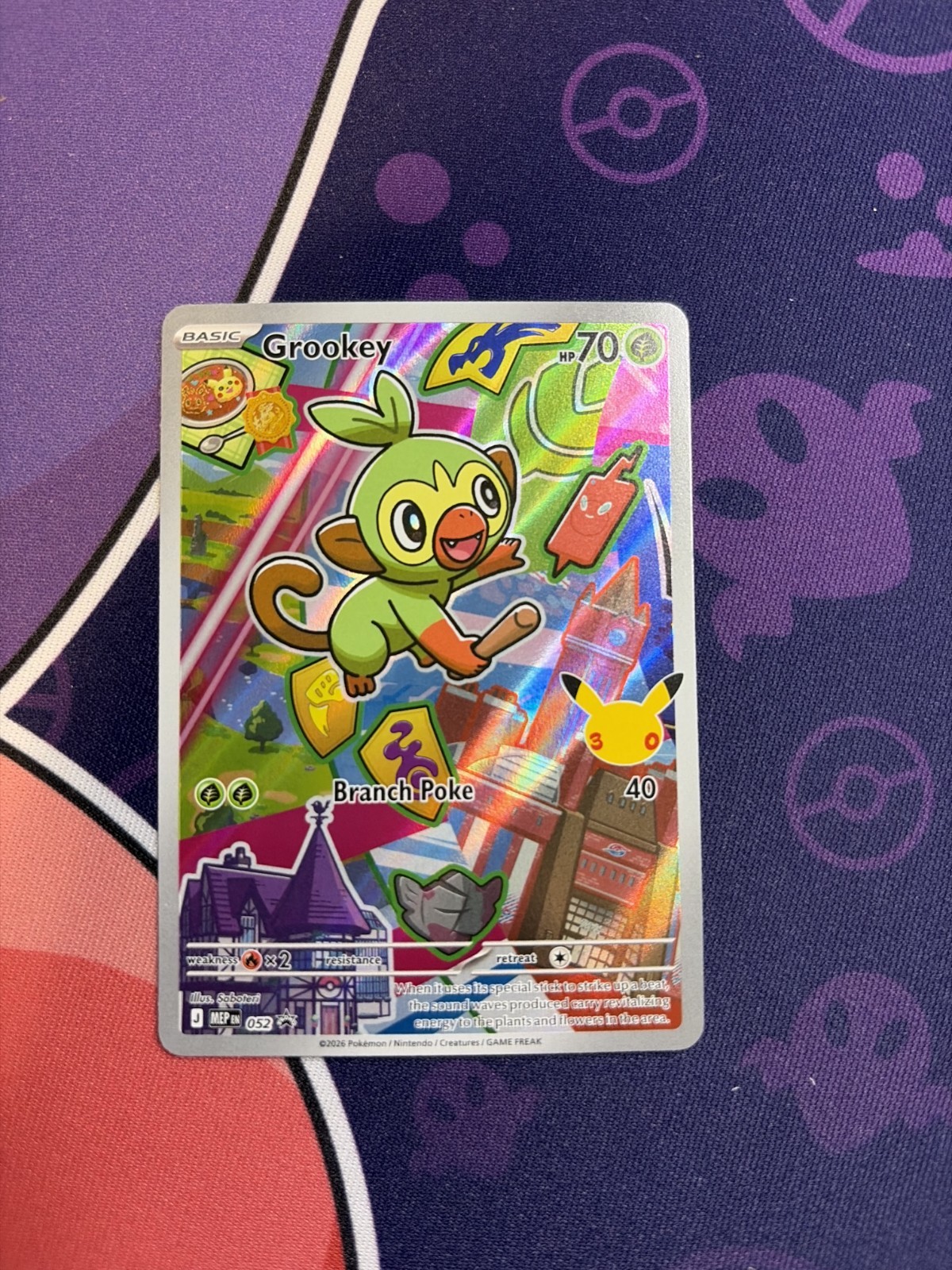 Pokémon Series 2 Grookey 052 Illustration Collection Promo