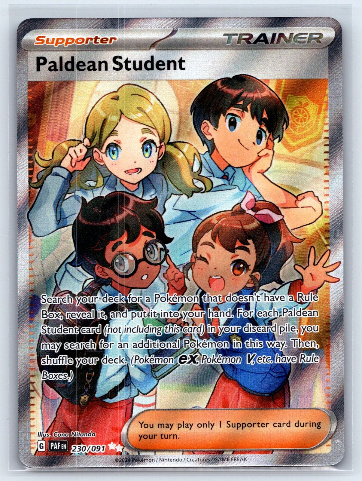 Paldean Student Holo Ultra Rare SV: Paldean Fates 230/091 NM