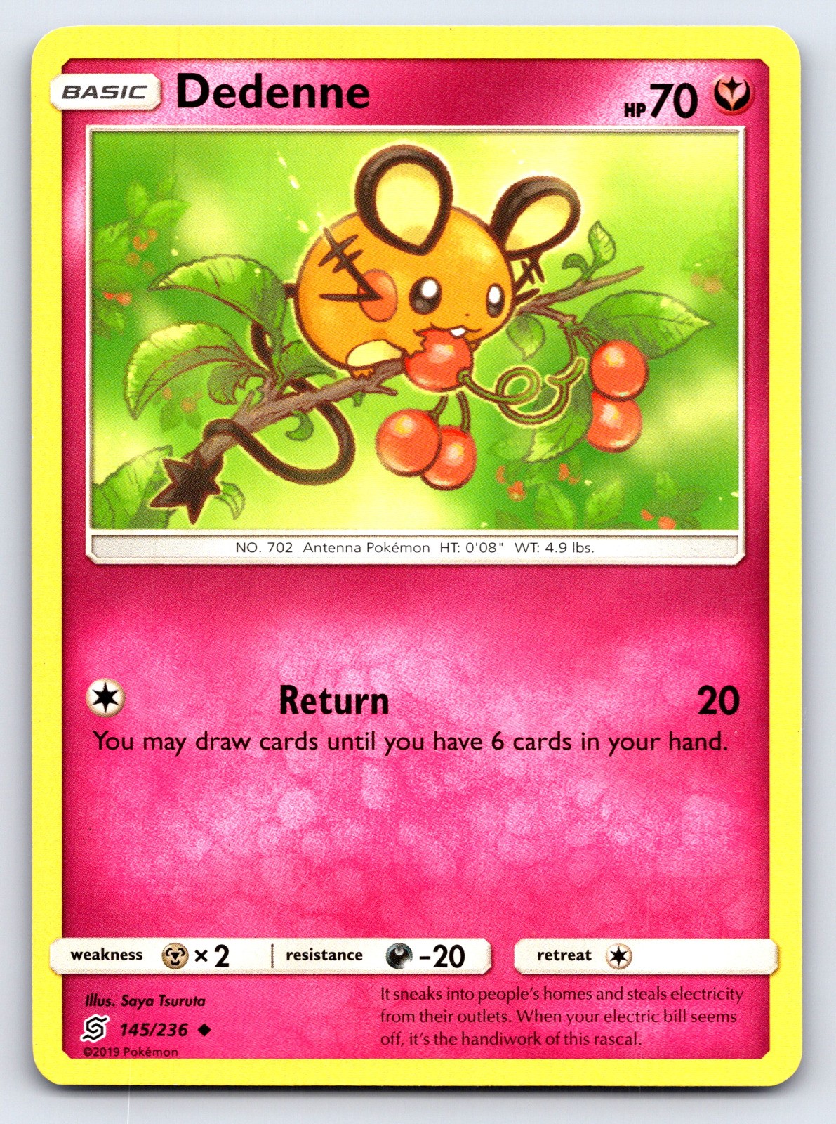 Dedenne Uncommon SM – Unified Minds 145/236 NM