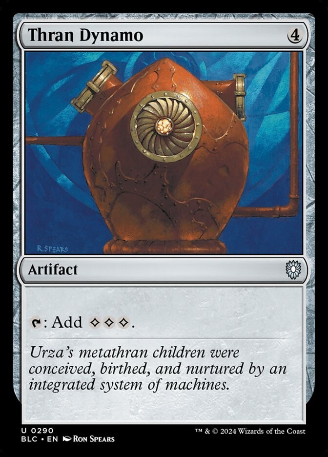 Thran Dynamo 0290 Non Foil Uncommon Bloomburrow Commander MTG Near Mint
