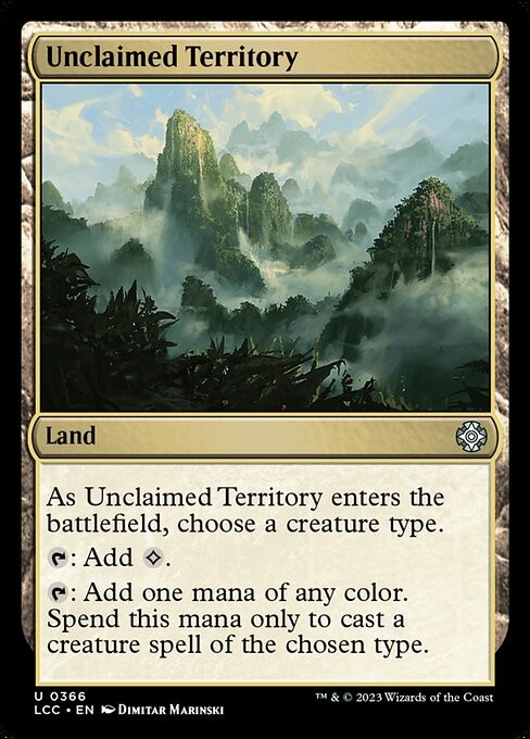 Unclaimed Territory 366 U Normal LCC MTG NM