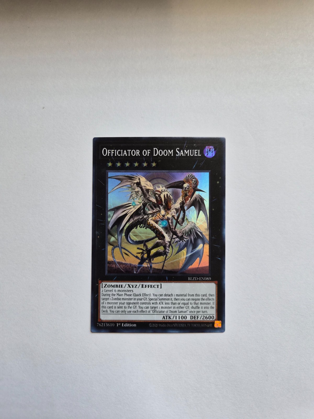 Yugioh: Blazing Dominion – Officiator of Doom Samuel (Super Rare) – BLZD-EN089