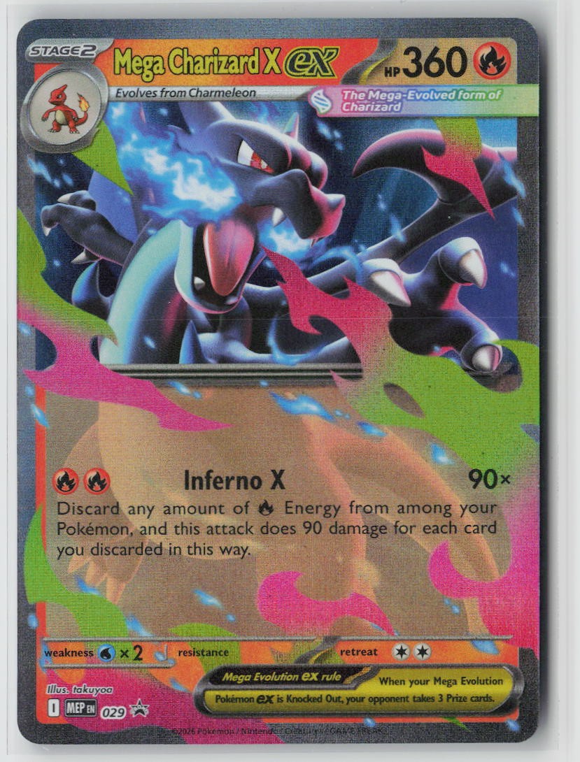 Mega Charizard X ex Holo Promo ME: Mega Evolution Promo 029 NM