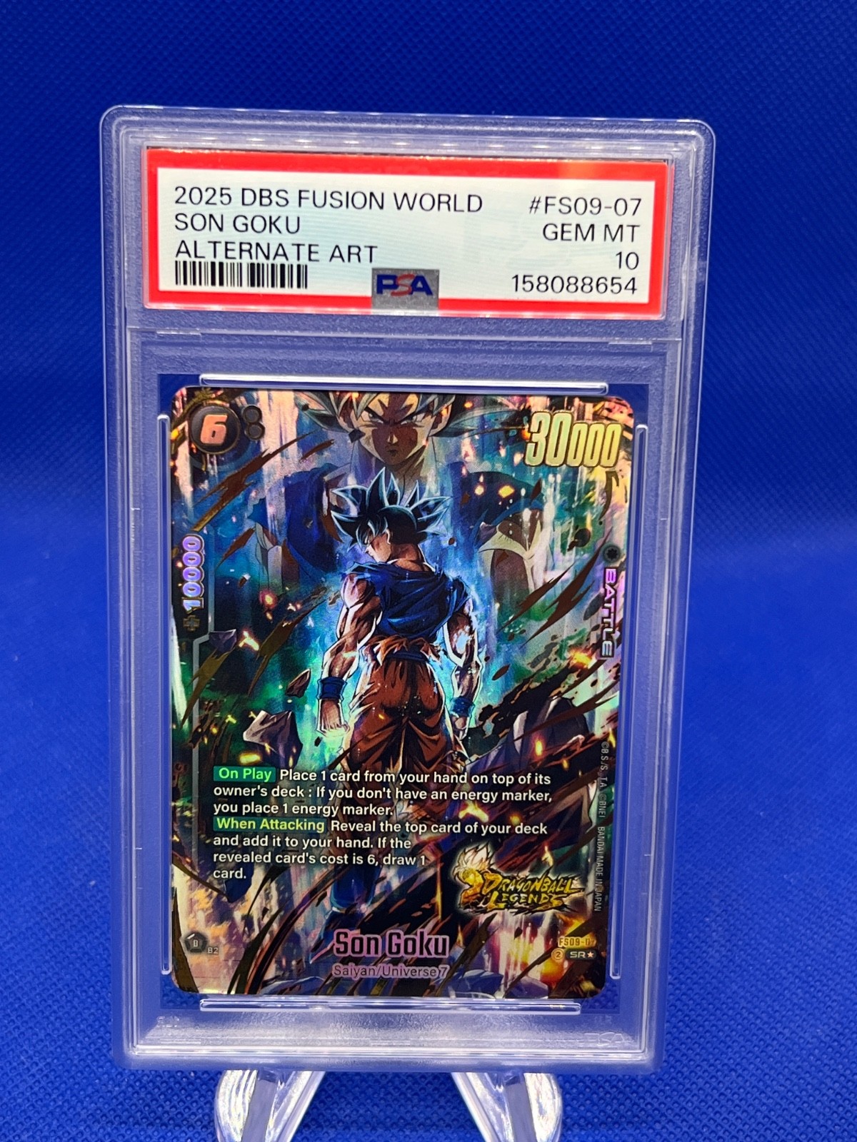 DBS Starter Deck 9 Shallot Son Goku FS09-07 Bonus Pack Alternative Art PSA 10