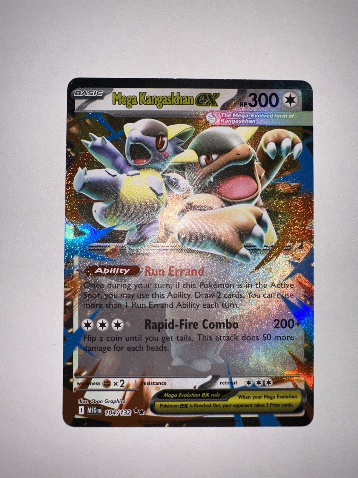 Mega Kangaskhan ex 104/132 Me01: Mega Evolution Holo
