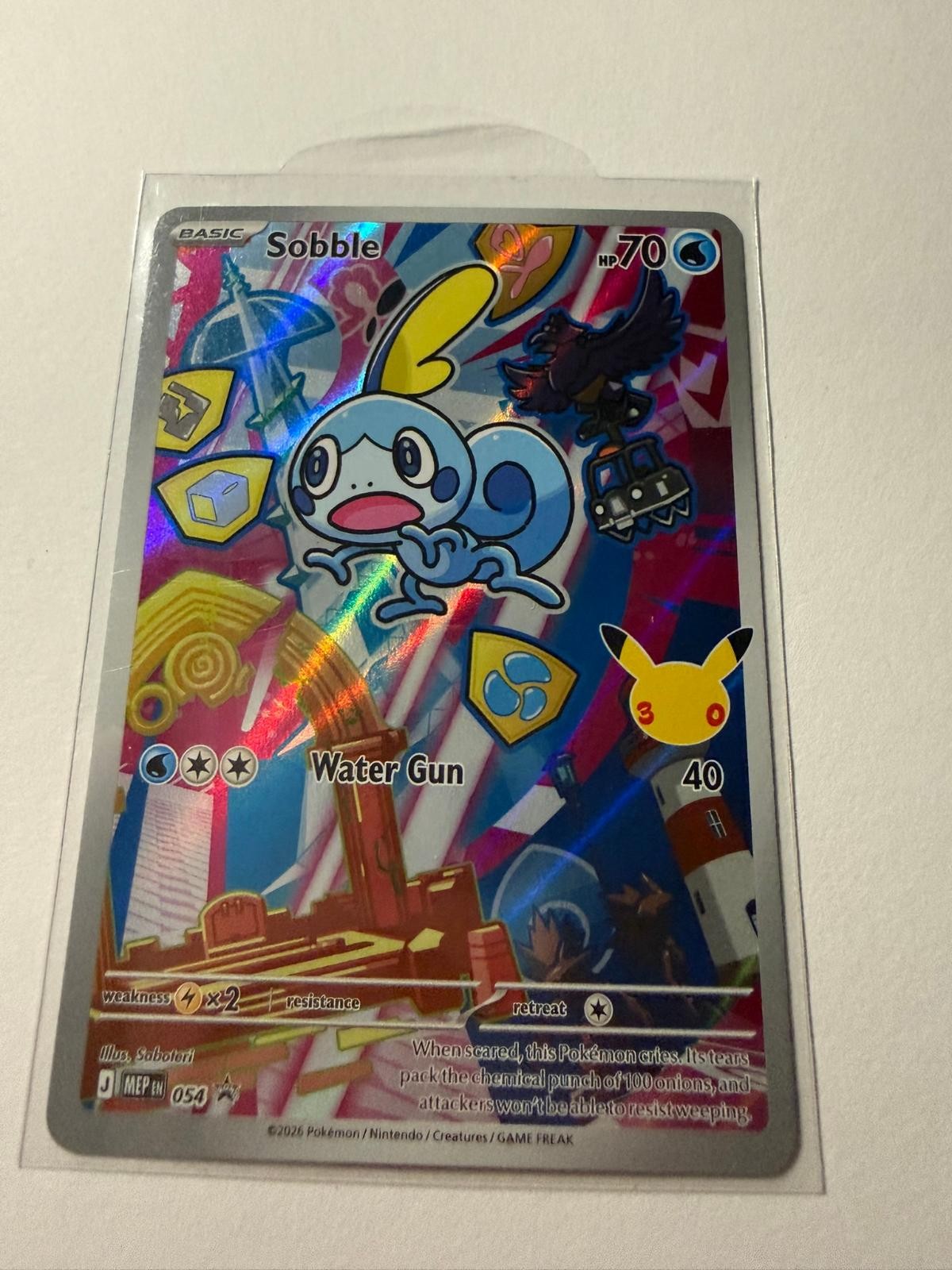 Sobble 054 Promo ME: Mega Evolution Promo Pokemon Holo Near Mint