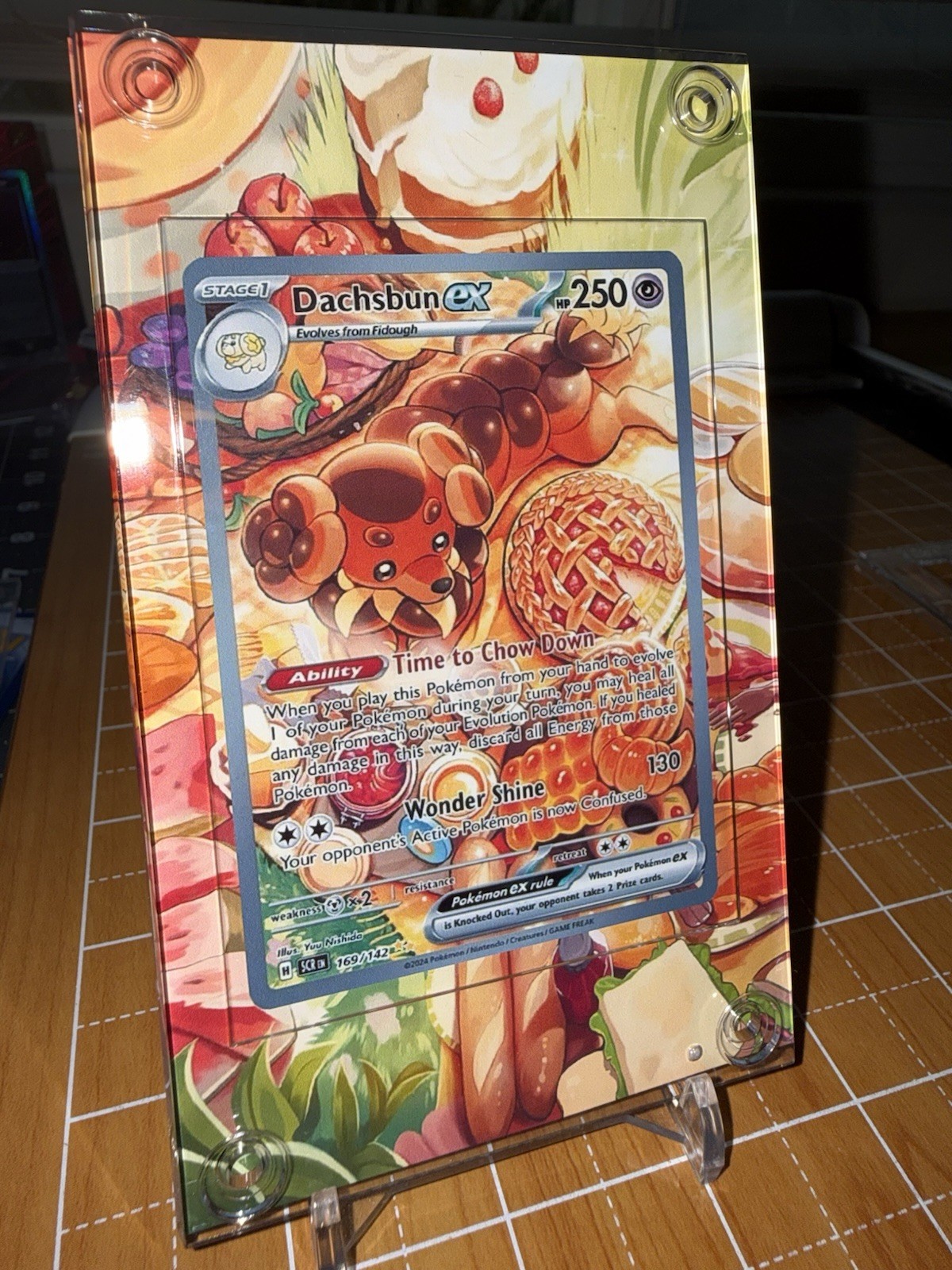 Pokemon Dachsbun EX SIR Stellar Crown 169/142 Extended Artwork Case