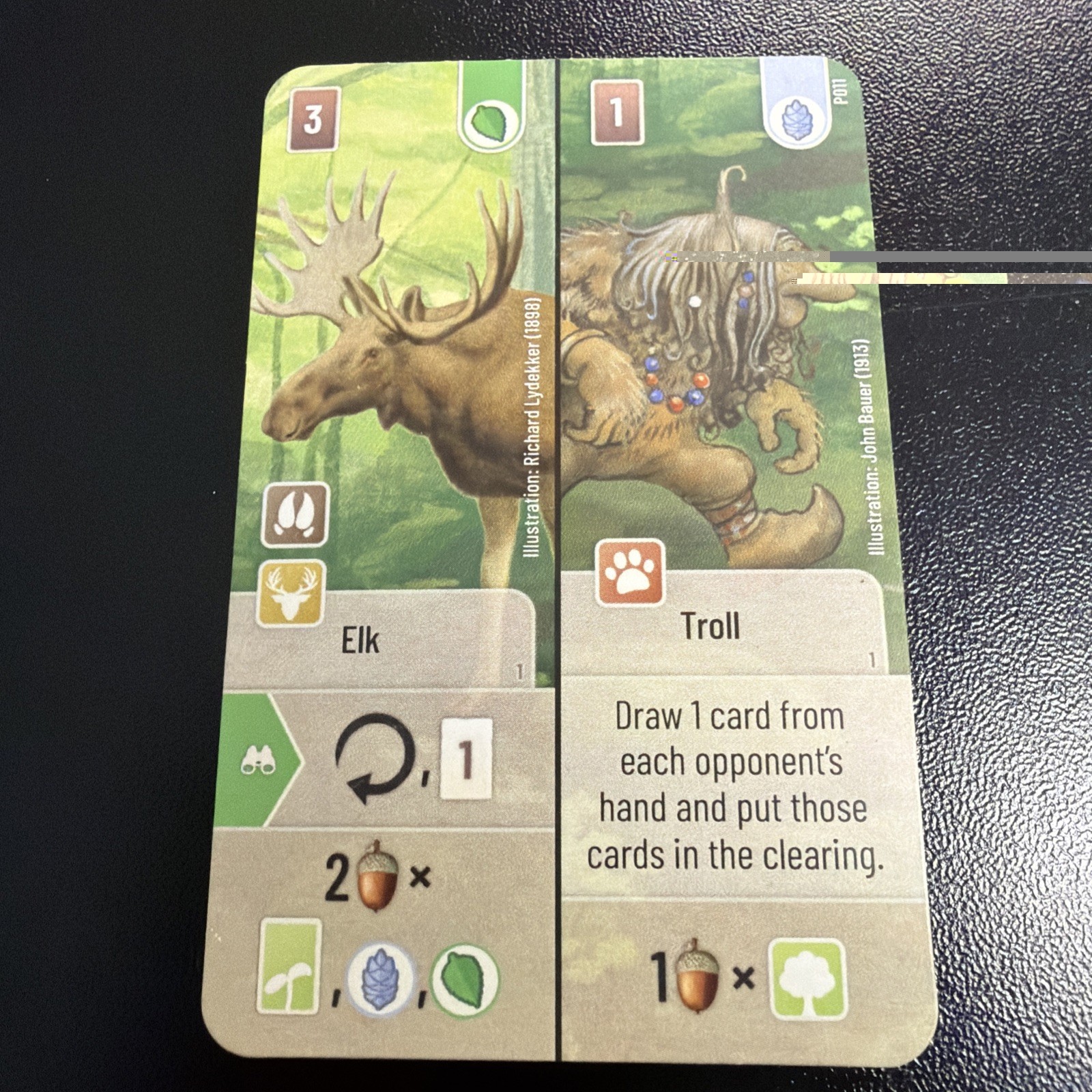 Forest Shuffle – Elk & Troll Promo Card P011 GenCon