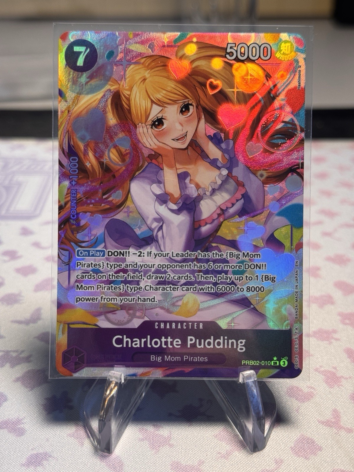 Charlotte Pudding PRB02 010 Alternate Art Premium Booster The Best Vol. 2 Foil.