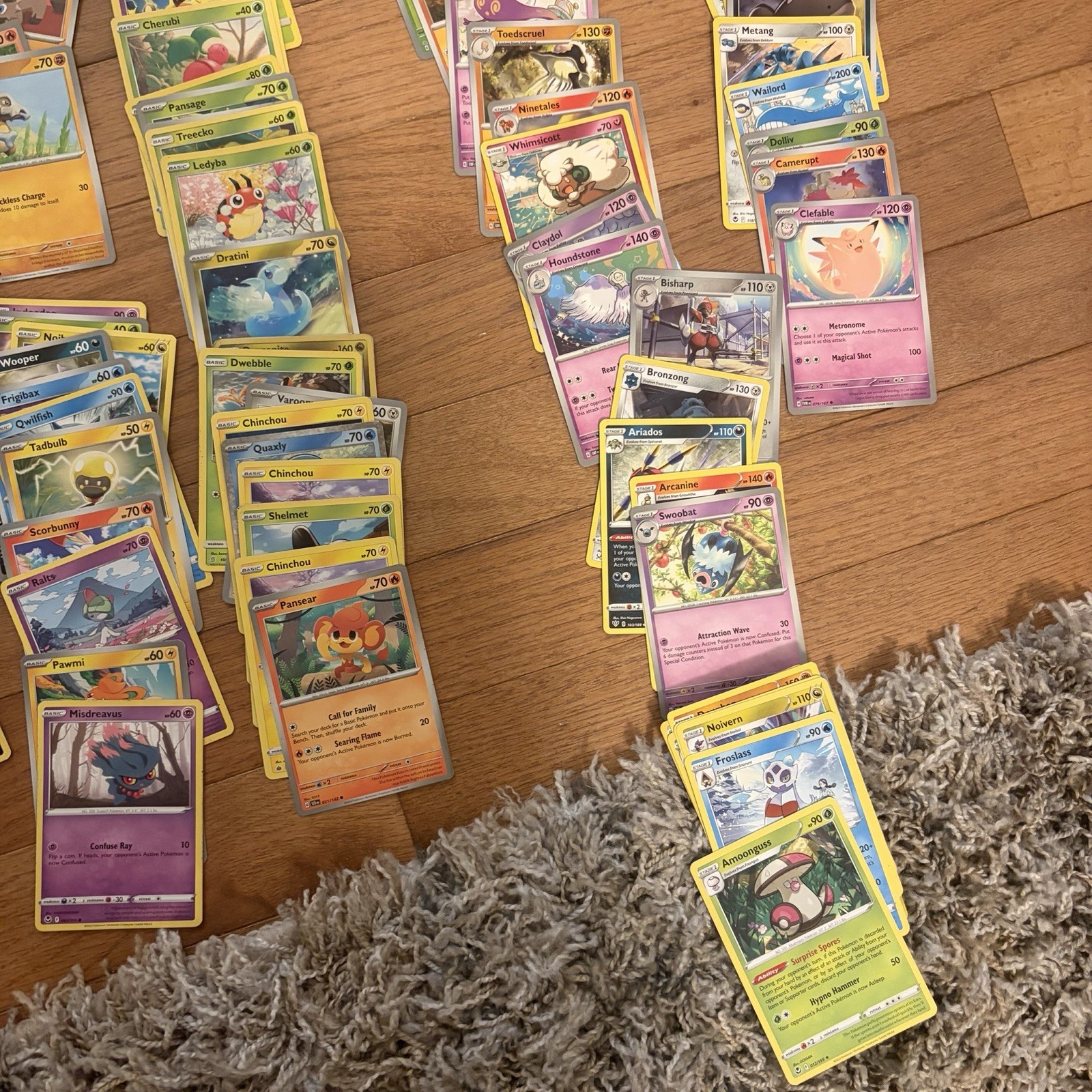 Pokémon Over 230 Common Cards-basic, Stage 1, And Stage 2. All Conditions