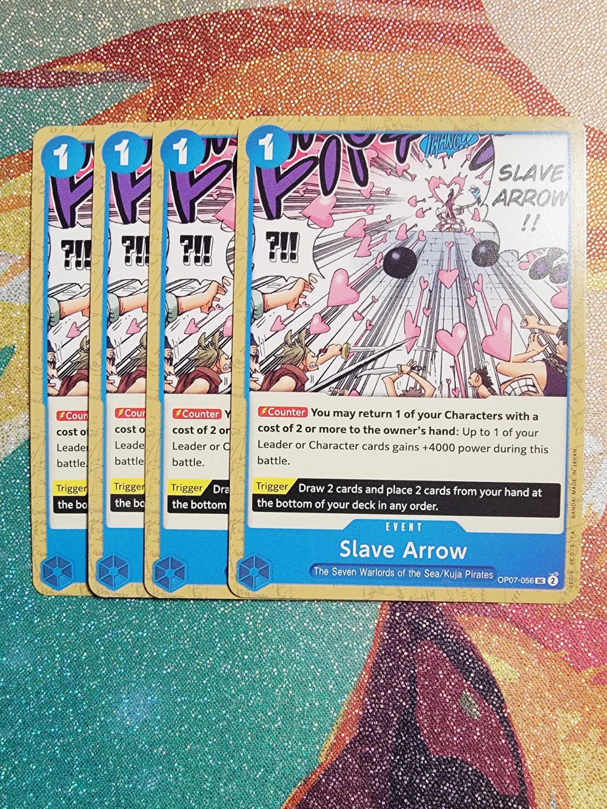 X4 Slave Arrow – 500 Years in the Future (OP07) English Playset One Piece Tcg
