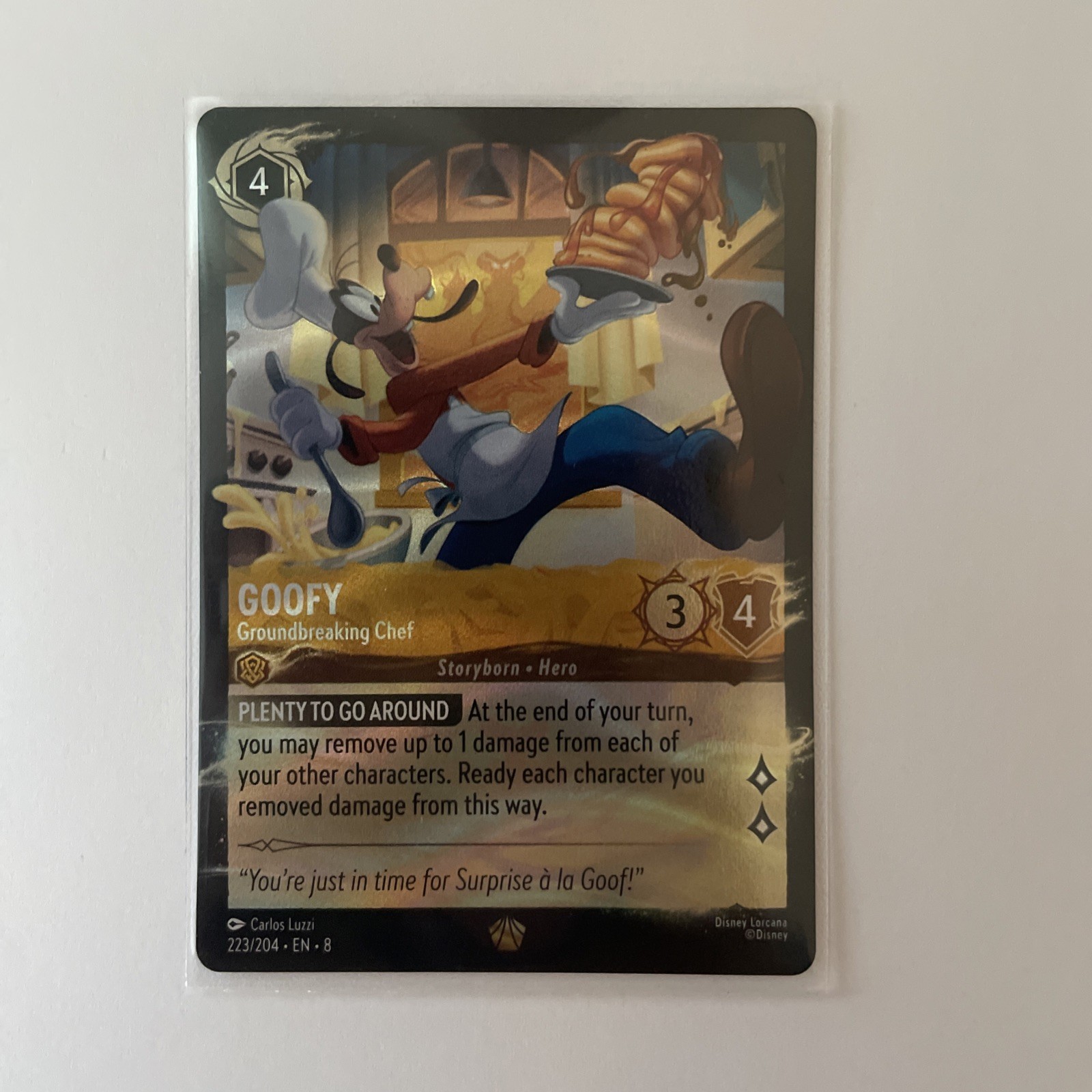 Disney Lorcana TCG: Goofy – Groundbreaking Chef Palace Heist Promo 223/204 EN 8