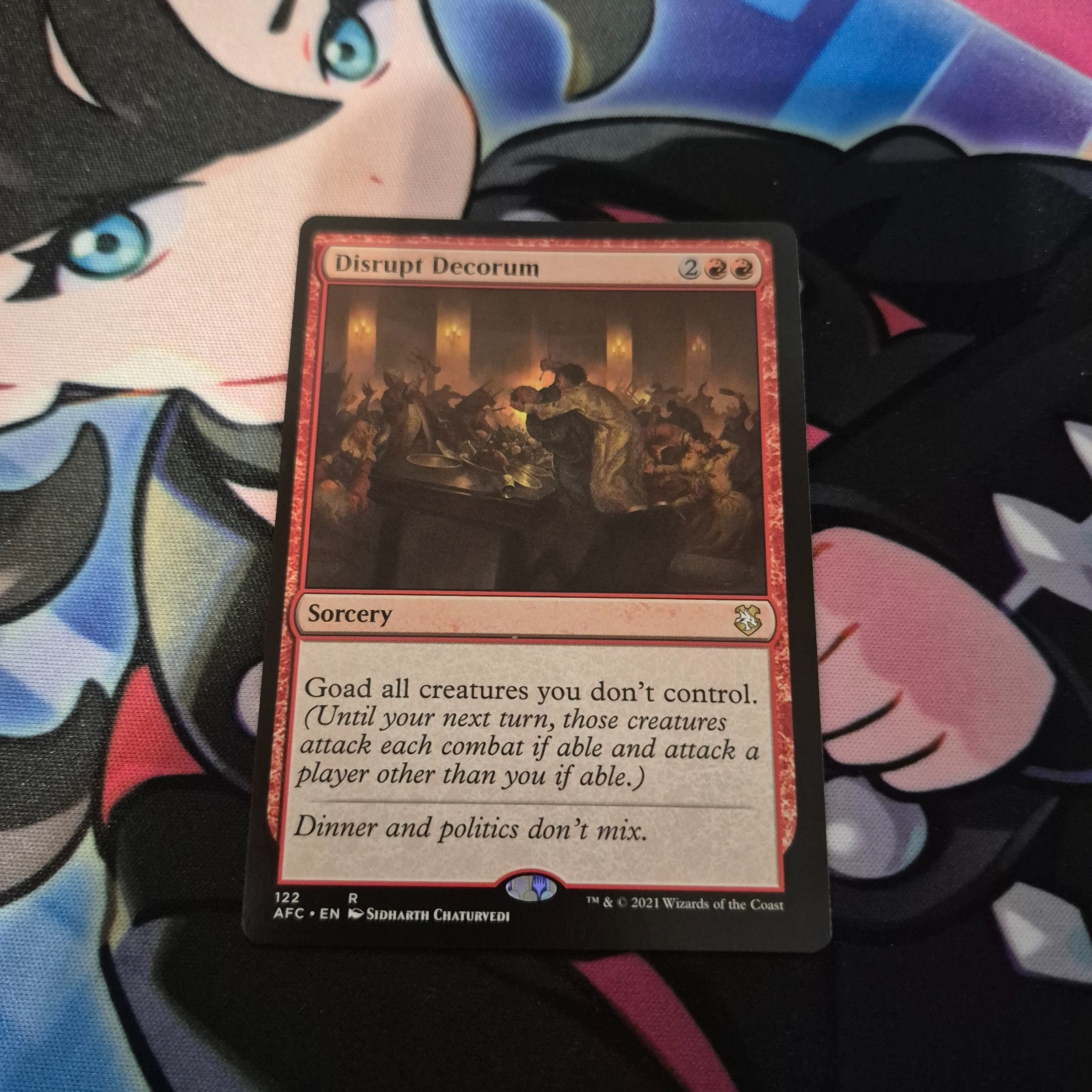 MTG Disrupt Decorum AFC Adventures in the Forgotten Realms Red Sorcery Rare – NM
