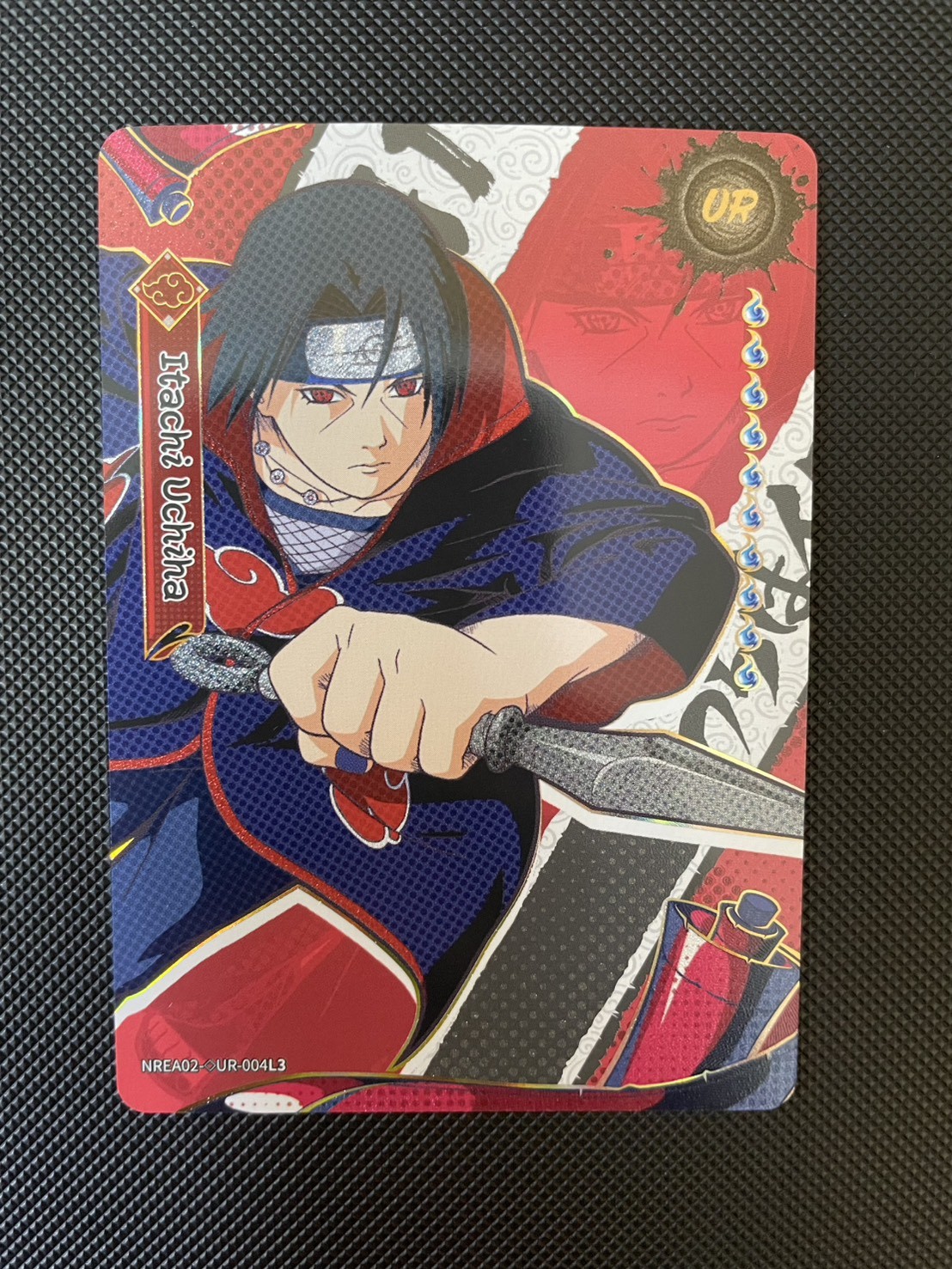 Uchiha Itachi NREA02-UR-004L3 UR Kayou Naruto Card Holo Foil English CCG Rare