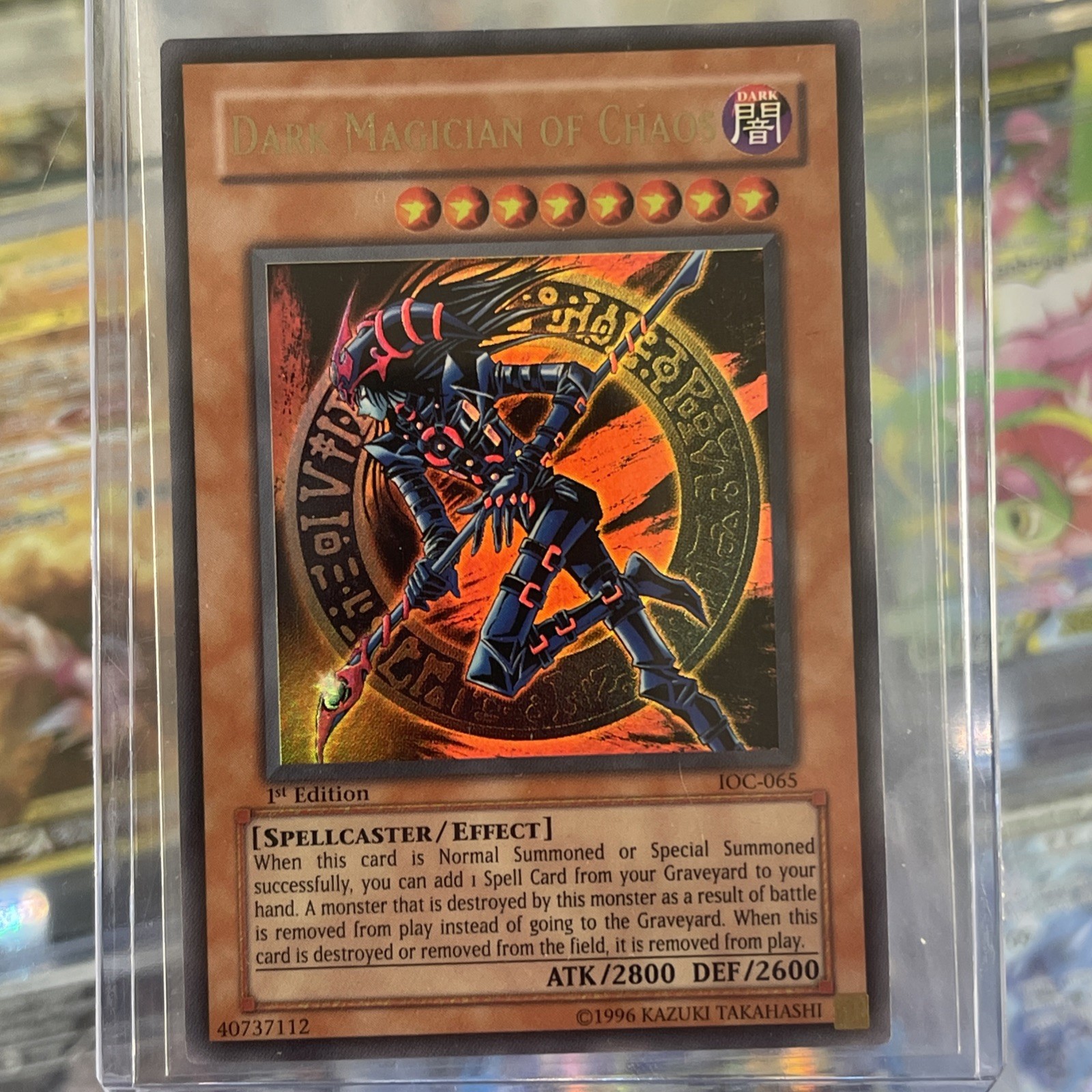 Dark Magician of Chaos IOC-065 Invasion of Chaos NM 1st Edition 1996