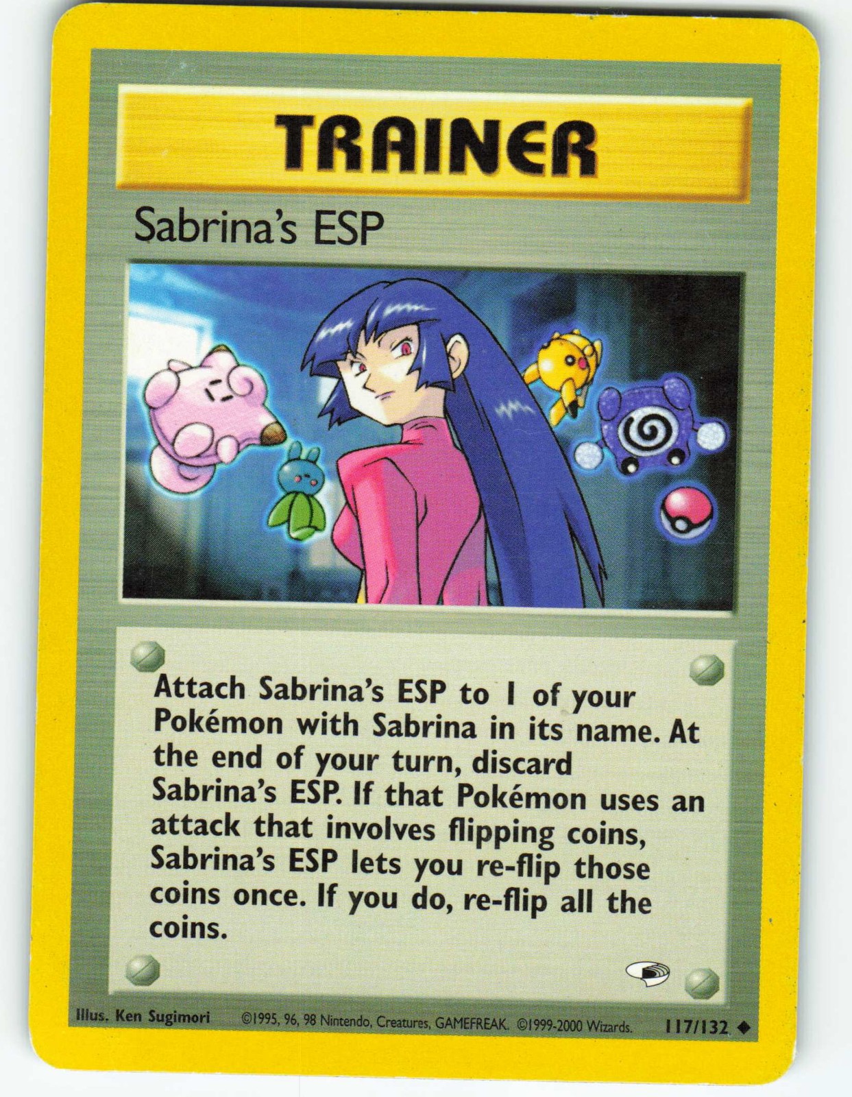 Sabrina’s ESP – 117/132 Gym Heroes – Pokémon TCG – 2000
